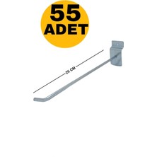 Zikzak Zıkzak Raf K Lı Panel / Pano Askı Kancası 25 cm 55 Adet