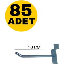 Zikzak Zıkzak Raf K Lı Panel / Pano Askı Kancası 10 cm 85 Adet