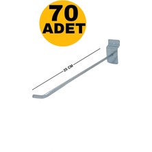 Zikzak Zıkzak Raf K Lı Panel / Pano Askı Kancası 25 cm 70 Adet