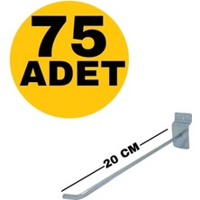 Zikzak Zıkzak Raf K Lı Panel / Pano Askı Kancası 20 cm 75 Adet