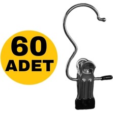 Zikzak Zıkzak Mandallı Eşarp Askısı 60 Adet
