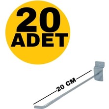 Zikzak Zıkzak Raf K Lı Panel / Pano Askı Kancası 20 cm 20 Adet