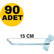 Zikzak Zıkzak Raf K Lı Panel / Pano Askı Kancası 15 cm 90 Adet