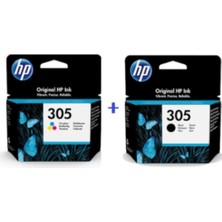 Hp 305 Renkli ve Siyah 2'li Set