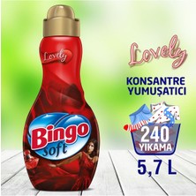 Bingo Soft Konsantre Çamaşır Yumuşatıcısı Lovely 1440 ml - Ekonomi Paketi 4'lü