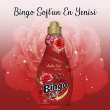 Bingo Konsantre Yumuşatıcı 1440 ml Aşkla Gül 4'lü Ekonomi Paketi