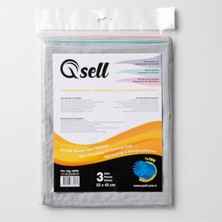 Qsell Mikrofiber Çok Amaçlı Kurulama ve Temizlik Bezi 3' Lü Set 40X50 cm