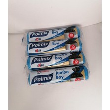 Polmix Extra Çöp Torbası Jumbo Boy 80X110CM 10 Adet 4 Lü Polmix Jumbo Boy