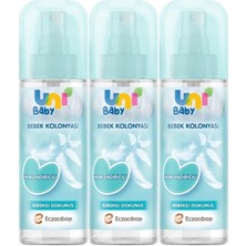 Uni Baby Bebek Kolonyası 150 ml Nemlendiricili/bebeksi Dokunuş (3 Lü Set)