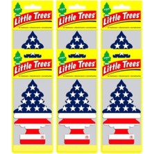Car Freshner Car Freshener Car Freshner Little Trees Amerikan Bayraklı Vanilla Pride Asma Oto Kokusu 6 Adet
