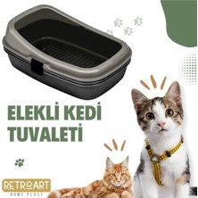 Plastart Açık Kedi Tuvaleti Elekl