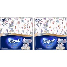 Selpak 2 x Adet Elegant 20'li Deluxe Peçete - Gösterişli Sofralar Serisi