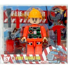 Öz Bayraktar Özbayraktar Fire Fighter Itfaiye Figürü Lego Seti