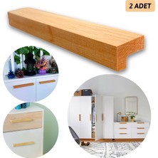 Palwin 2 Adet Modern Tasarım Çekmece Dolap Kulpu, Masif Ahşap Kulp, Mobilya Mutfak Dolabı Kulpları