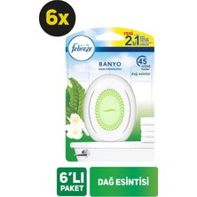 Febreze Hava Ferahlatıcı Banyo Oda Kokusu Dağ Esintisi 7.5 ml 6'lı Set