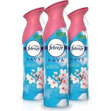 Febreze Hava Ferahlatıcı Sprey Oda Kokusu Japon Kiraz Çiçekleri 300 ml x 3 Adet