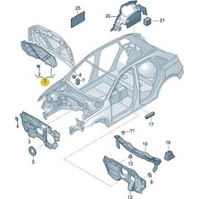 Gkl Audi Q3 Motor Kaput Keçesi 2012-2018 8U0863825A