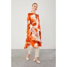Lêvi D'or Oranj Batik Desen Tunik