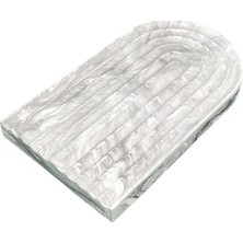 Betonmall Beton Marble Çok Amaçlı Sunum Servis Tepsisi 20 cm Dekoratif Sunumluk Orgaziner Takılık