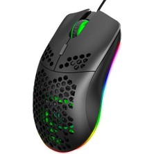 Bestone J900 USB Kablolu Rgb Dpi Oyuncu Mouse Gaming Mouse (Yurt Dışından)