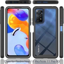 Bestone Xiaomi Redmi Note 11 Pro Için Bumper Yerleşik Ekran 360 Tam Koruma Kılıf Kapaklı - Siyah (Yurt Dışından)