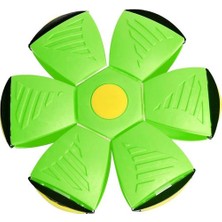 Bestone LED Uçan Ufo Düz Atmak Disk Topu ile LED Işık Oyuncak Çocuk Açık Yeşil (Yurt Dışından)
