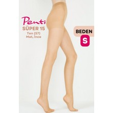 Penti Süper 15 Den Mat Ince Külotlu Çorap Ten/nude (57) - 1 Numara Small