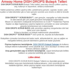 Amway Home Dısh Drops Bulaşık Telleri 4 Adet Hsgl