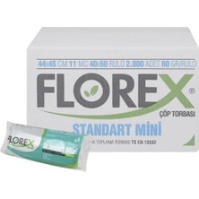 Florex Standart Mini Boy 44X45 Çöp Poşeti/torbası - 50 Rul