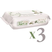 Baby Turco 90 Lı Beyaz Sabun Kokulu Islak Havlu 3 Lü Set