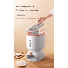Love Home Basılı Ölçüm Pirinç Kovası Mutfak Pirinç Kutusu Mühürlü Tahıl Depolama Kovası Ev Tipi Pirinç Saklama Kutusu Plastik Böcek Geçirmez Nem Geçirmez Pirinç Kovası 4kg (Yurt Dışından)