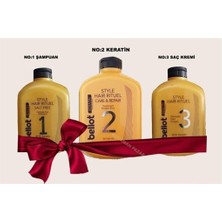 Bellot Keratin 3 Lü Set Keratin Hair Care Kit (1000 Ml*3 Parça) Brezilya Fönü
