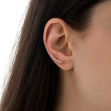 Hems Jewellery Altın Sıra Taşlı Küpe