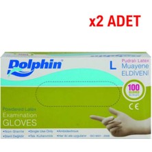 Dolphin Dolphin Pudralı Lateks   L Beden Dolphin Pudralı Lateks Eldiven L 2