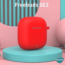 Microsonic Huawei Freebuds Se 2 Kılıf Askılı Mat Silikon Koyu Yeşil