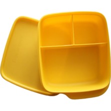 Tupperware Sarı Bölmeli Beslenme Kutusu 550 Ml.