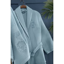 Arliva Home Ruby Pıke Bornoz Setı Mavı M