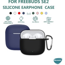 Microsonic Huawei Freebuds Se 2 Kılıf Askılı Mat Silikon Mavi