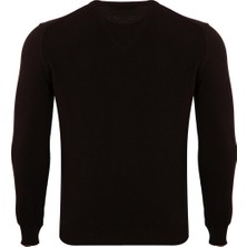 Tony Montana Büyük Beden Klasik Kalıp Bisiklet Yaka Basic Triko-TB3041TKB231