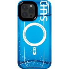 OgBro iPhone 14 Pro Summer Soda 3D Holo Mavi Telefon Kılıfı