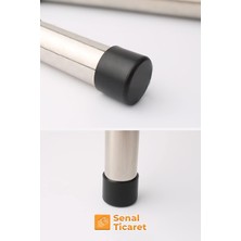 Senal Ticaret 21 mm 8 Adet Pvc Sandalye Profil Ayak Pabucu Sessiz Yumuşak – Siyah