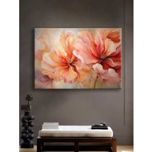 Voovart Abstract Art Flower Dekoratif Kanvas Tablo - VOOV2555