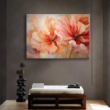 Voovart Abstract Art Flower Dekoratif Kanvas Tablo - VOOV2555