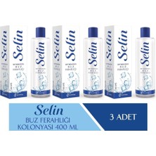 Selin Parfümlü Kolonya Buz Ferahlığı 400 Ml 3'Lü Set