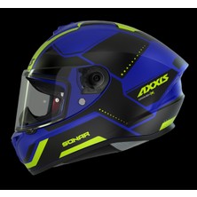 Axxis Draken S Sonar E7 Mat Mavi Motosiklet Kask