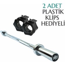 Alin Sport Profesyonel 218 cm Olimpik Bar ve Plastik Klips