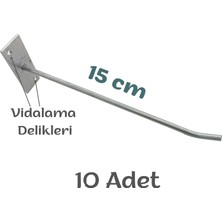 (10 Adet) Vidalanabilir Tel Askılık, Ürün Asmak Için Metal Askı, Profil Tel Askı Çubuğu