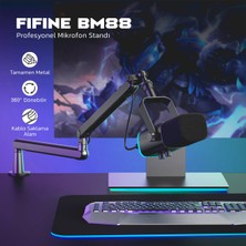 Fifine BM88 360° Ayarlanabilir Profesyonel Metal Mikrofon Standı