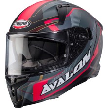 Caberg Avalon x Optıc Kırmızı Gri Motosiklet Kask