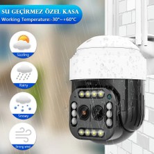 Yoosee 5mp Full Çift Kameralı Hd Kablosuz Wifi Ip Su Geçirmez 10X Dijital Zoomlu Güvenlik Sistemleri Kamerası